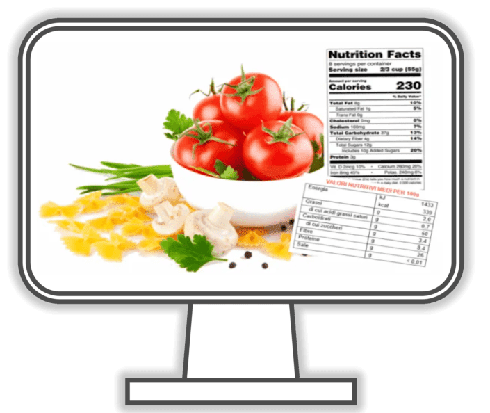 Programma per creare le tabelle dei valori nutrizionali