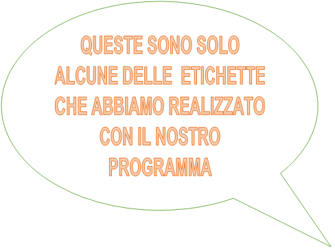 Etichette Create con il Nostro Programma