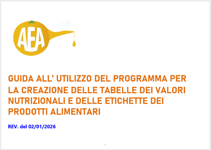 Guida al software per creare le etichette dei prodotti alimentari